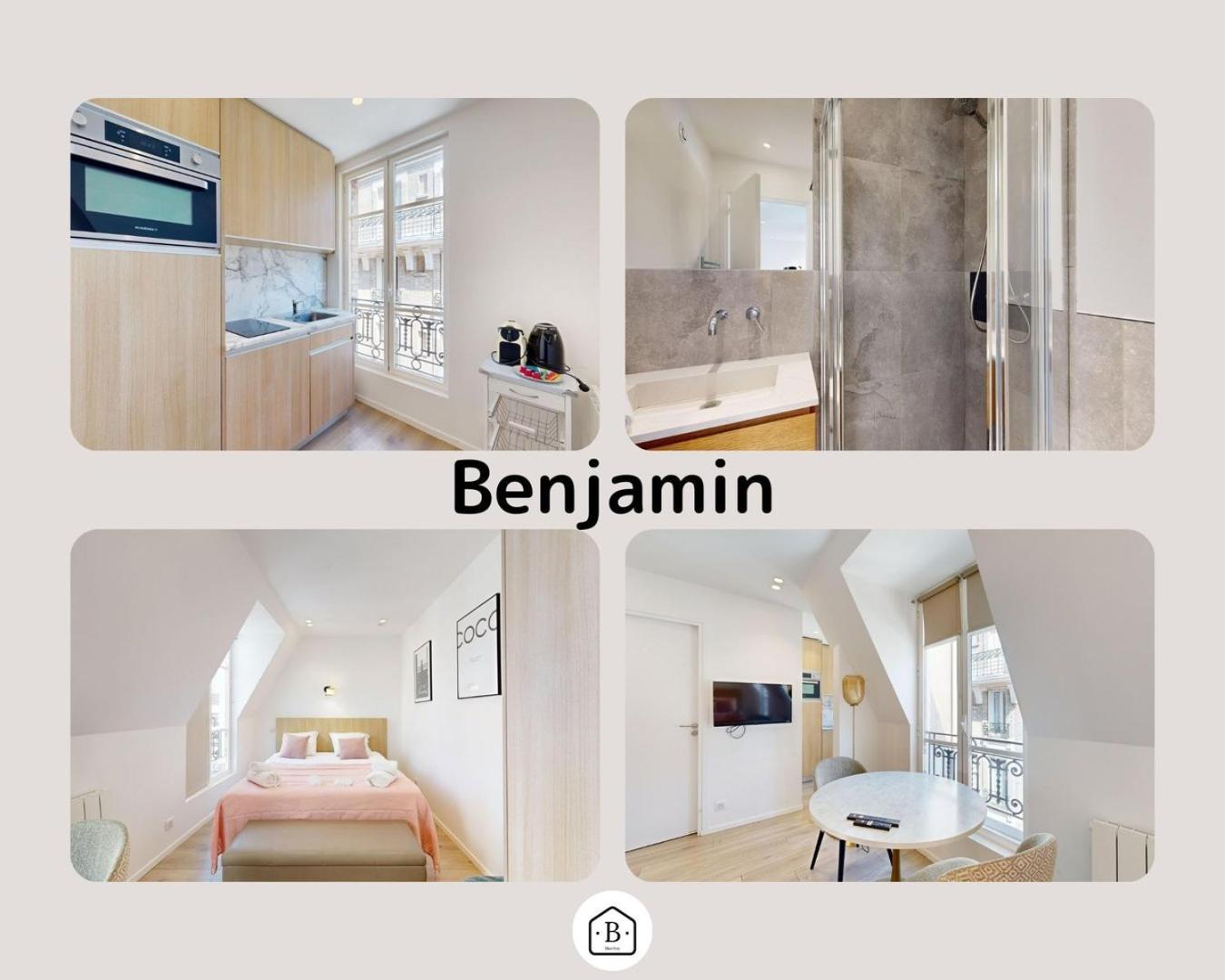162 Suite Benjamin Luxury 1 BDR APT New Paris Bagian luar foto